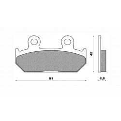 Τακάκια Daytona 36616 (FA121)(FD106) Τακάκια Daytona 36616 (FA121)(FD106)